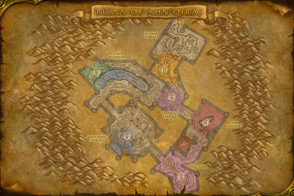 Map of Ruins of Ahn'Qiraj