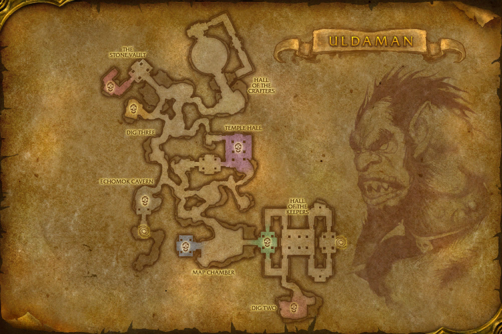 Map of Hall of the Keepers