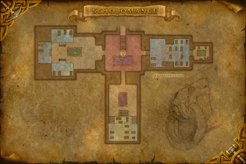 Map of Headmaster's Study