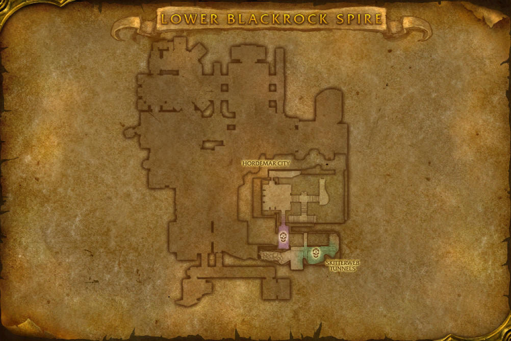 Map of Skitterweb Tunnels