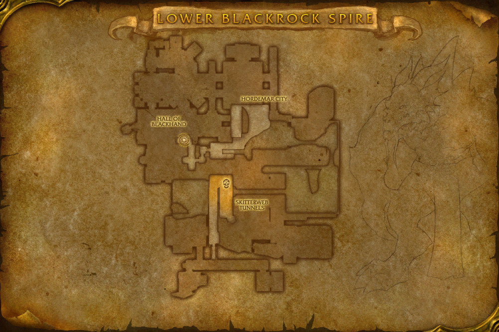 Map of Hall of Blackhand